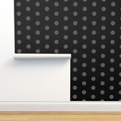 Black and Silver Patterned Dot