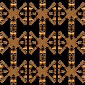 Black Bronze Gold Art Deco Geometric