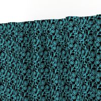 Sweet Paisley Black and Blue