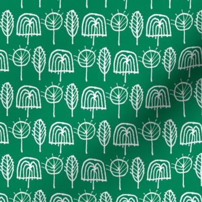 Scribble Trees (Green)