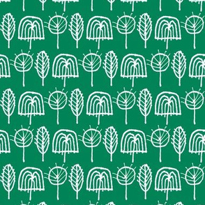 Scribble Trees (Green)