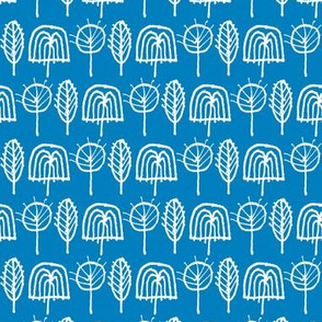 Scribble Trees (Blue)