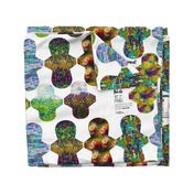 Impressionist Paintings 10in 7in Cloth Pad Panel for Fat Quarters