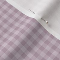 lilac and mauve gingham, 1/4" squares 