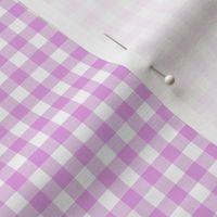 pale orchid gingham, 1/4" squares 