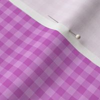 light orchid gingham, 1/4" squares 