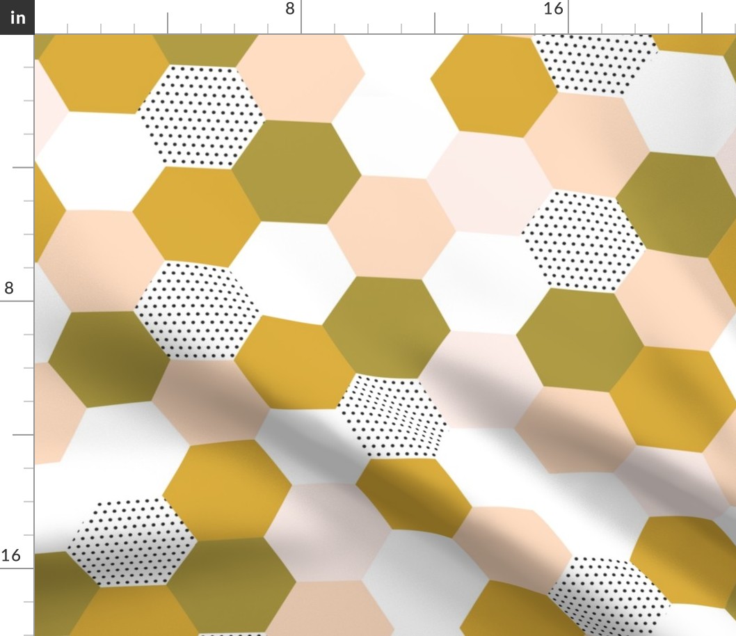 Blush Gold Hexies