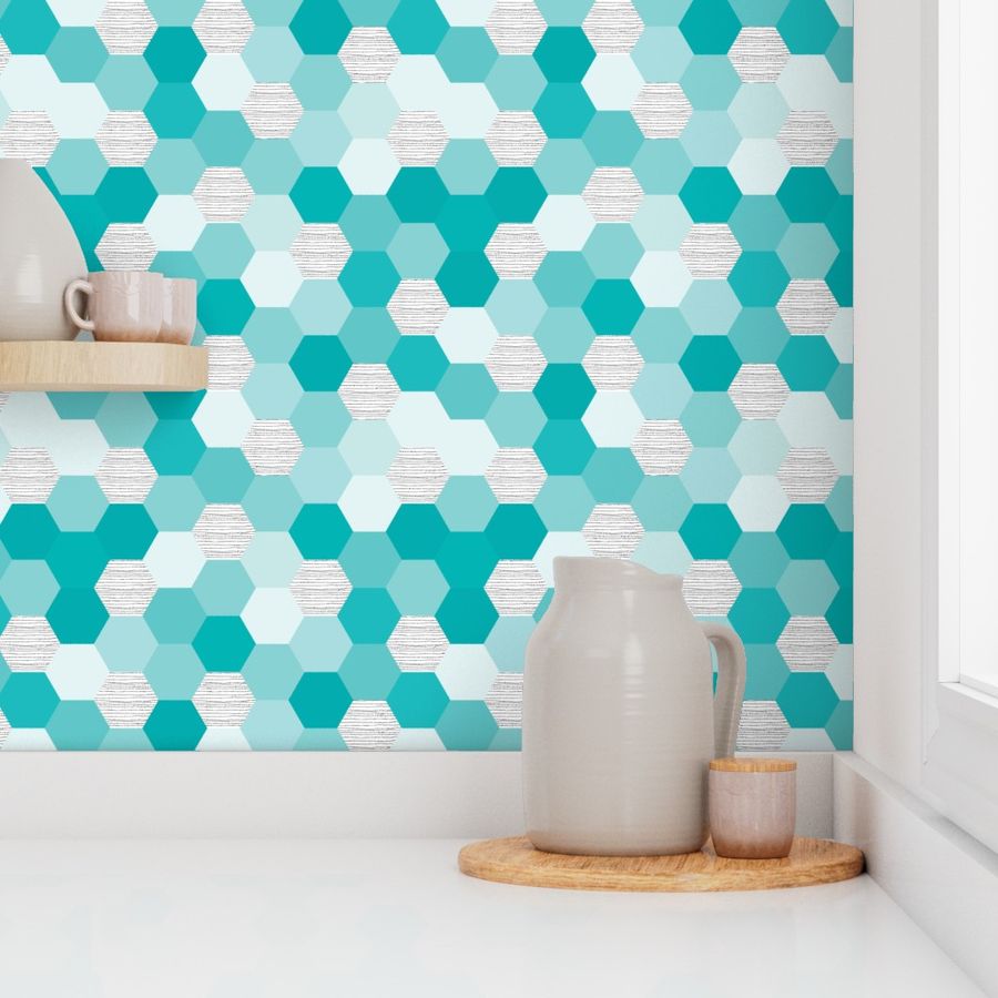 Teal Hexies