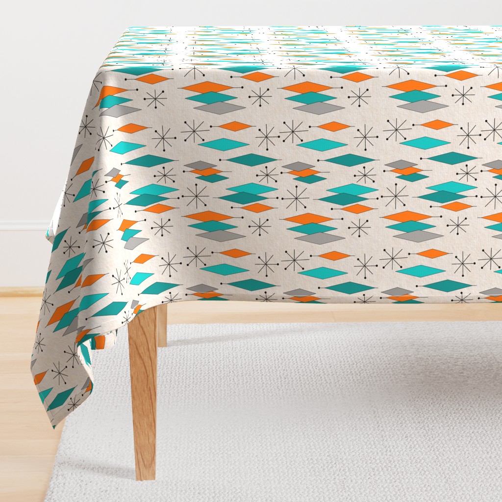 Mid-Century Modern Diamond Pattern