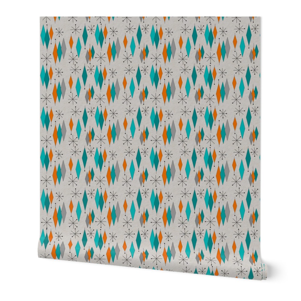 Mid-Century Modern Diamond Pattern