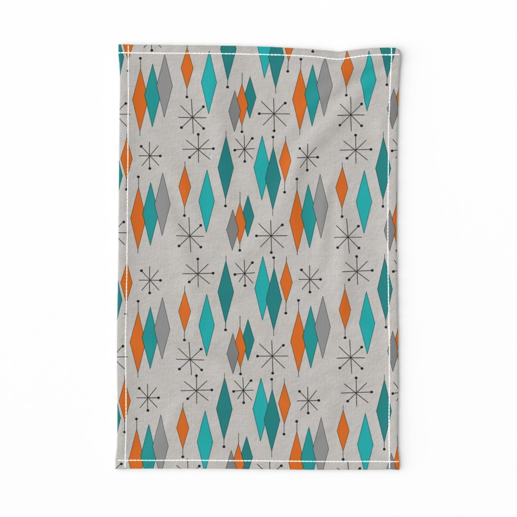 Mid-Century Modern Diamond Pattern