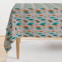 Mid-Century Modern Diamond Pattern