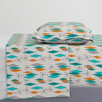 Mid-Century Modern Diamond Pattern