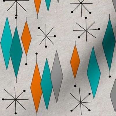 Mid-Century Modern Diamond Pattern