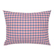 Navy and Coral Gingham