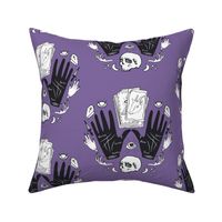 Curses and Spells Damask Black and Purple