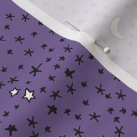 Curses and Spells Stars Black and Purple