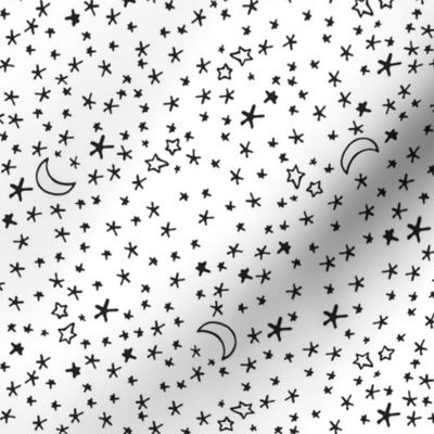 Curses and Spells Stars Black and White