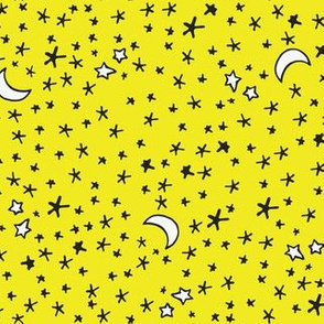 Curses and Spells Stars Black and Yellow