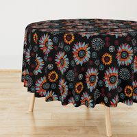 Autmun Black Floral 