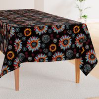 Autmun Black Floral 