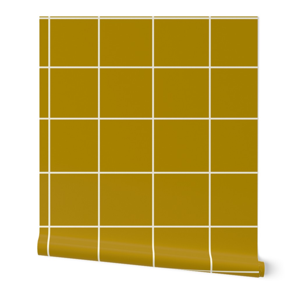 Grid - mustard yellow