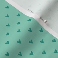 Happy Hearts in Aqua