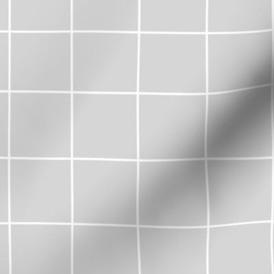 Grid - white on grey, checks 