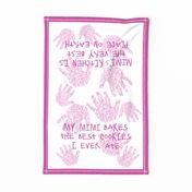 Mimi tea towel orchid