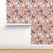 pitbulls pitbull terriers dogs cute best flowers pink floral dog print cute dogs