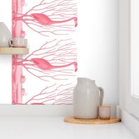 Pre-Linnean Flamingo Border Print ~  Royal Scandal