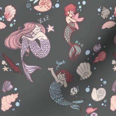 Mermaid Naps - Large Print