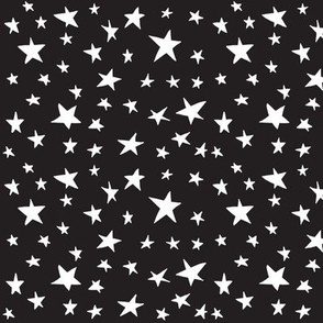 black and white stars