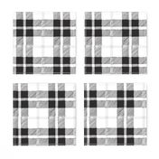 black and white plaid