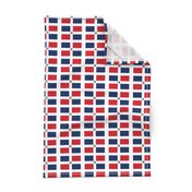 Dominican Republic flag small - 3" x 2"