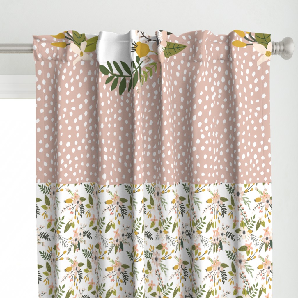 1.5 yards Hello Bébé + .5 yards Blush Sprigs and Blooms