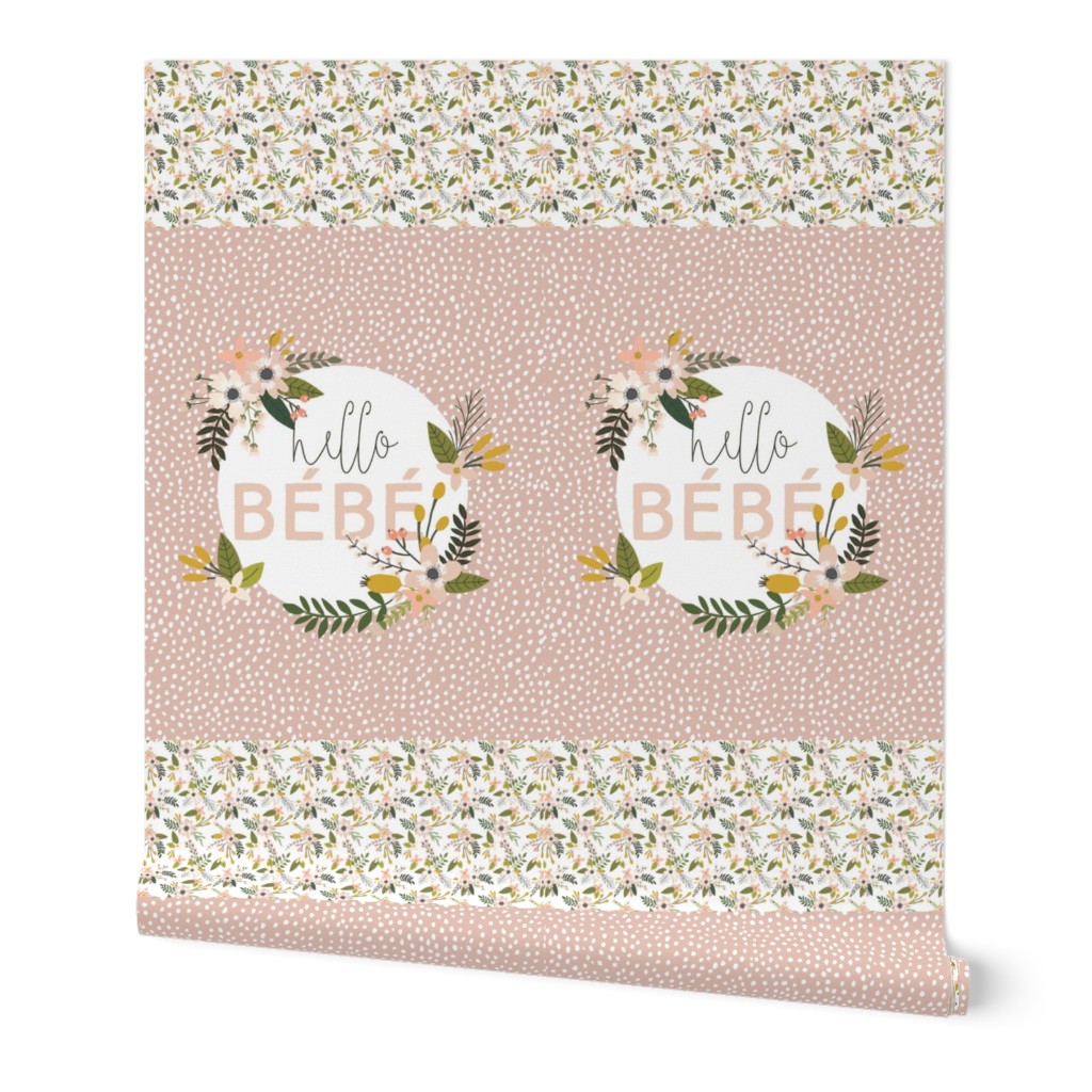 1.5 yards Hello Bébé + .5 yards Blush Sprigs and Blooms