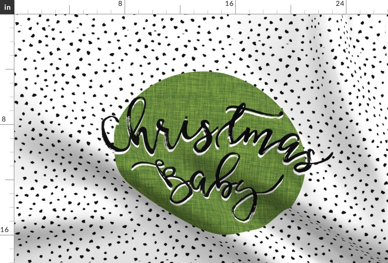 Christmas Baby Lovey // Moss Linen