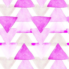 Orchid Watercolor Triangles