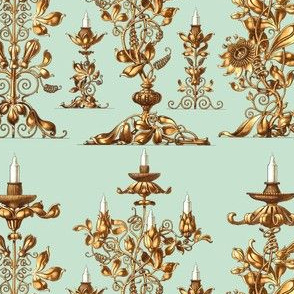 candelabrum candelabra candlesticks holder candles golden gilded flowers floral fruits petals vines victorian art nouveau baroque rococo neoclassical elegant gothic lolita egl  shabby chic romantic