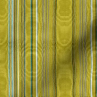 Chartreuse Striped Moire