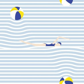 poolside breton stripe