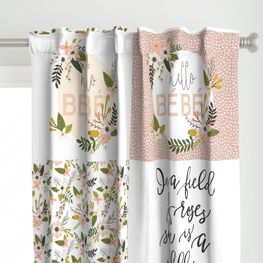 Fat Quarter Bundle // Blush Sprigs and Blooms, Wildflower, Hello Bébé