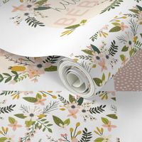 Fat Quarter Bundle // Blush Sprigs and Blooms, Wildflower, Hello Bébé