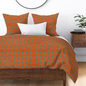 Grungy Orange green fabric