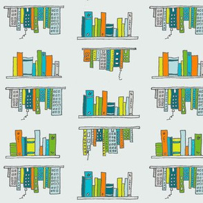 Cityscapes and bookshelves with gap