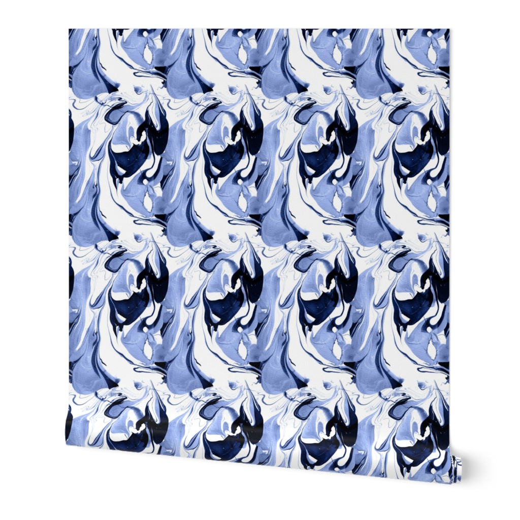 Blue and White Marble
