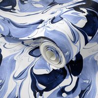 Blue and White Marble