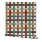 Scrap Basketweave Plaid Cheater Quilt