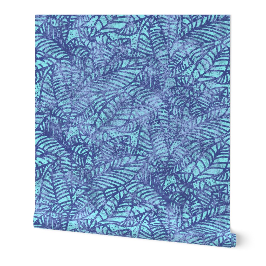 Rustic Leaves Indigo Aqua 300L